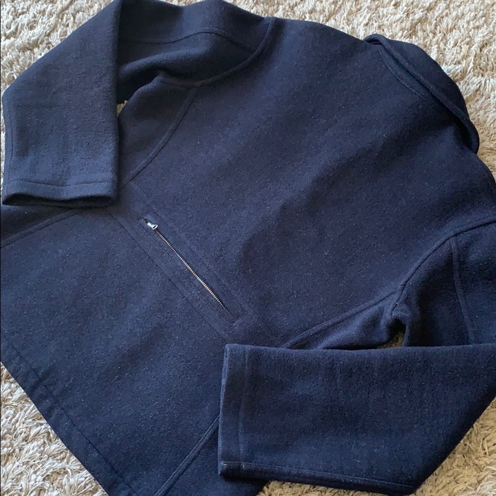 PATAGONIA Women’s 100% Wool Navy Jacket - Picture 8 of 16